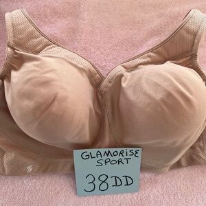 Glamorise Magic Lift Seamless Sport Bra Style 1006 Size 38DD